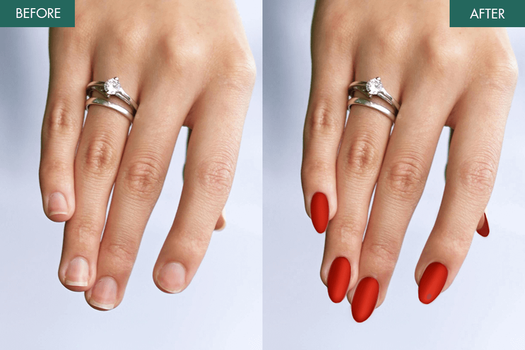 weedit retouch nail polish service before after