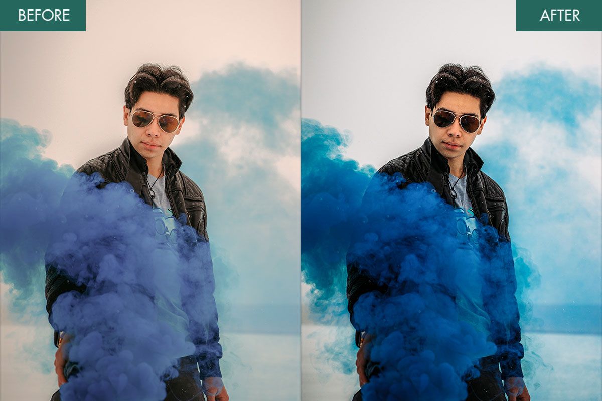 smoke bomb photography weeditphotos color correction