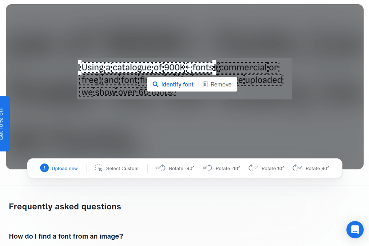whatthefont font identifier interface
