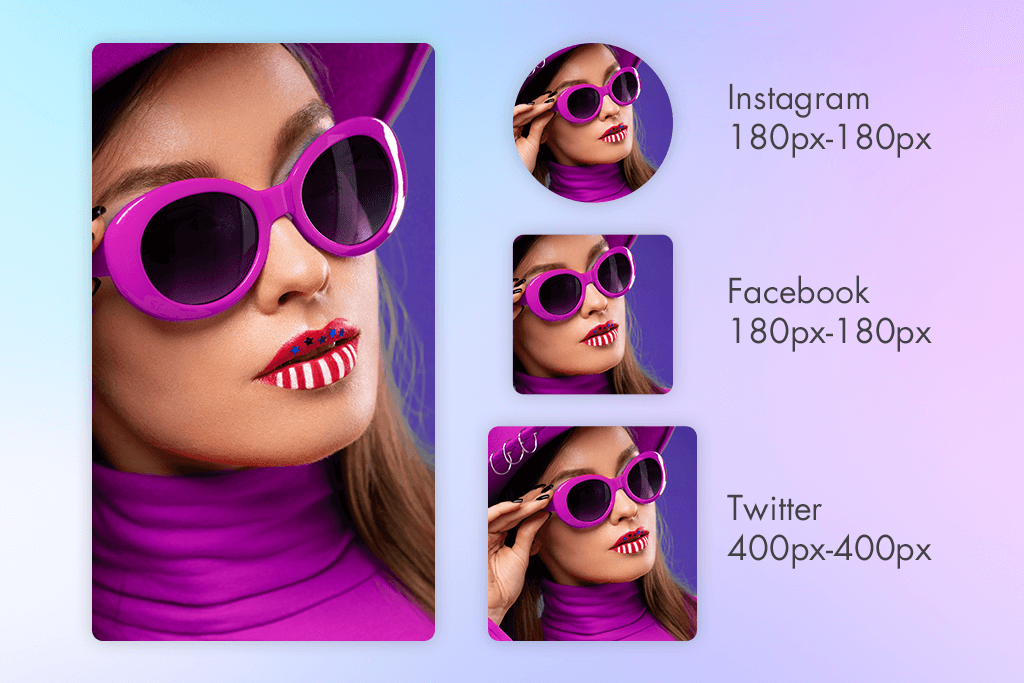 with bold sunglasses profile picture ideas