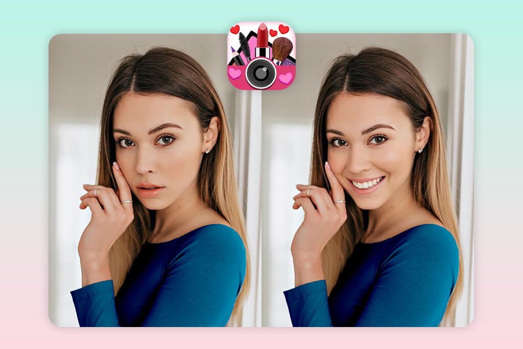 youcam makeup smile editor app