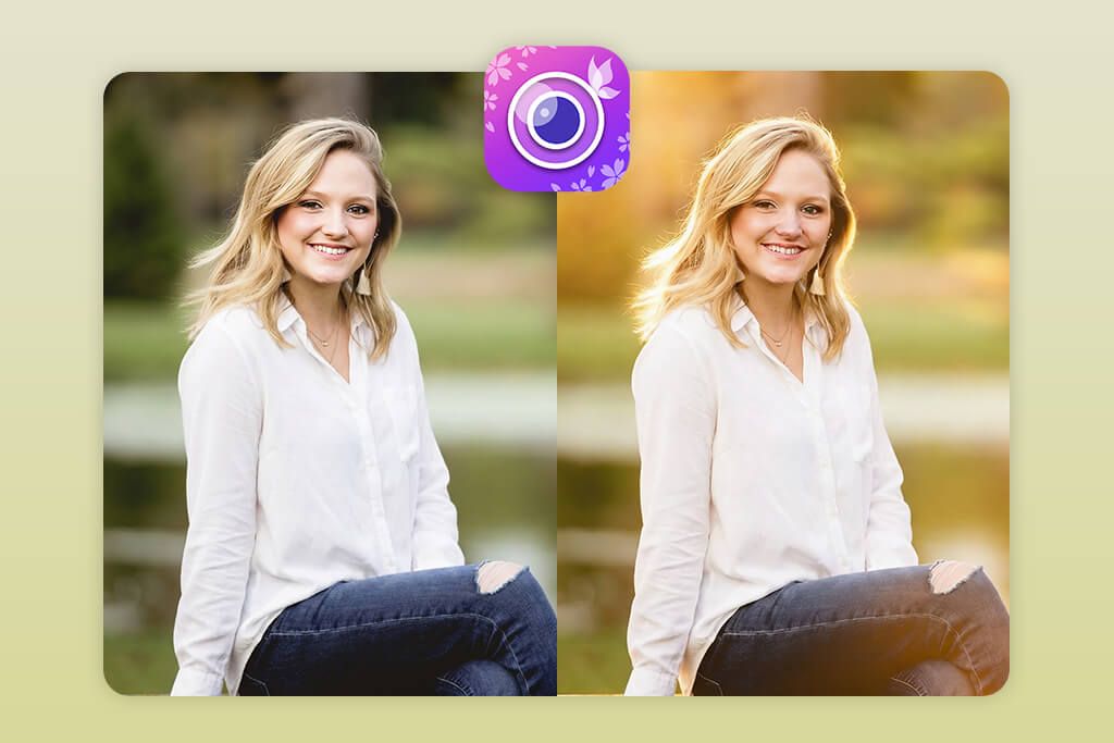 youcam perfect app for golden hour edit