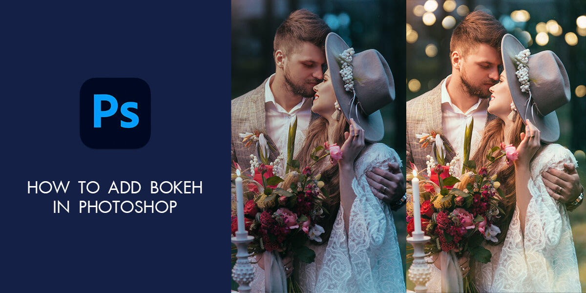 how to add bokeh cover in photoshop cover