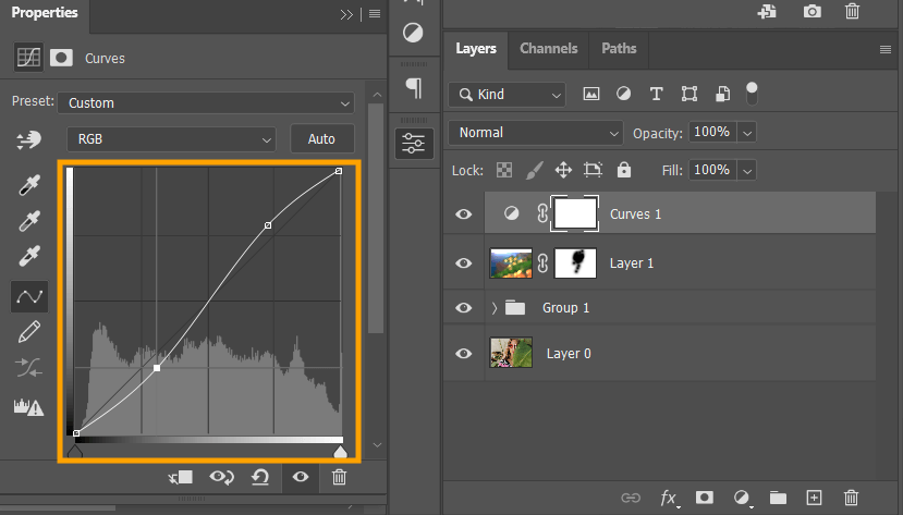 how to add bokeh in photoshop curves