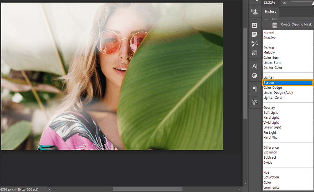 how to add bokeh in photoshop screen blend mode
