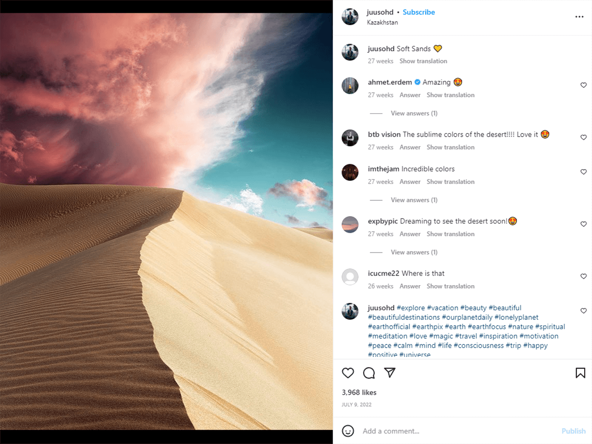how to promote photography on Instagram brand engagement hashtags
