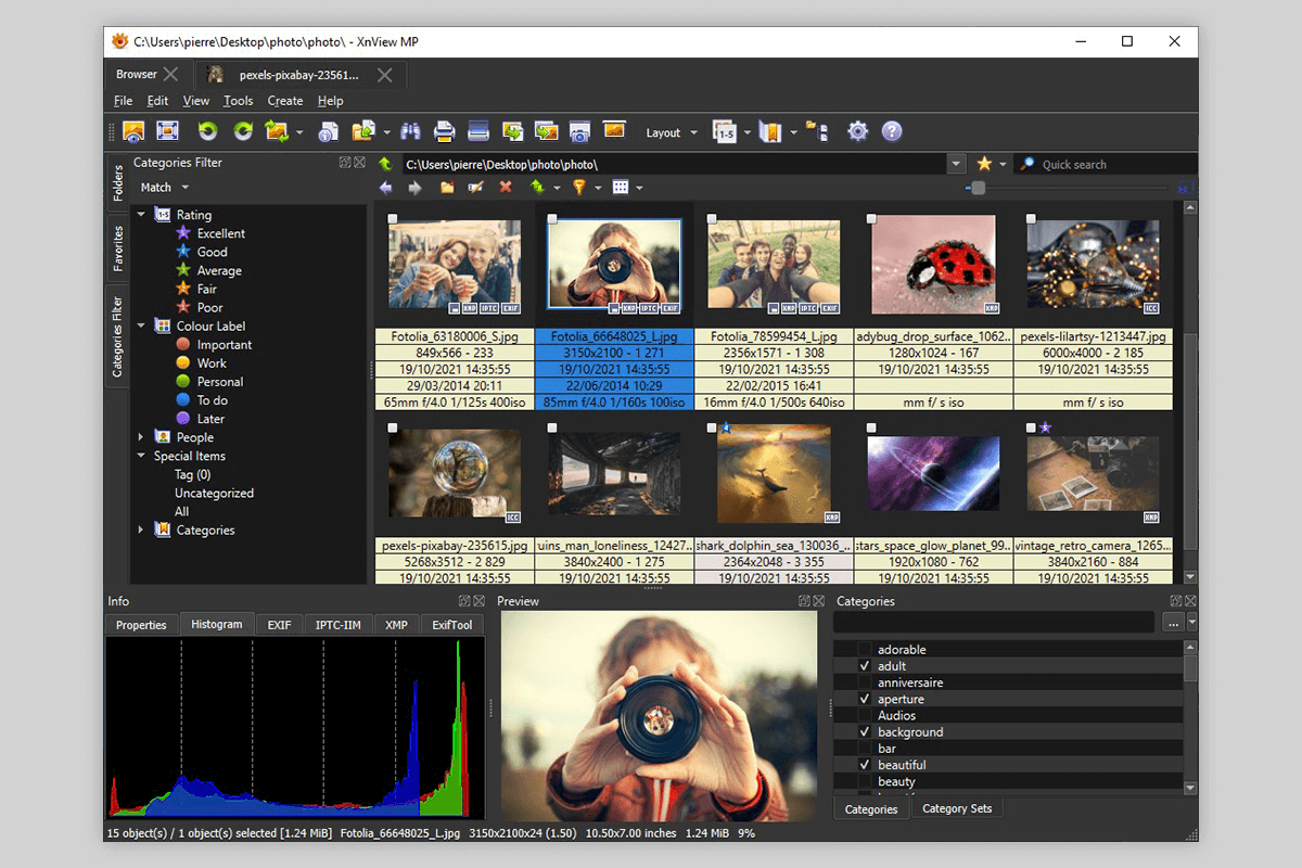 xnview mp free photo management software