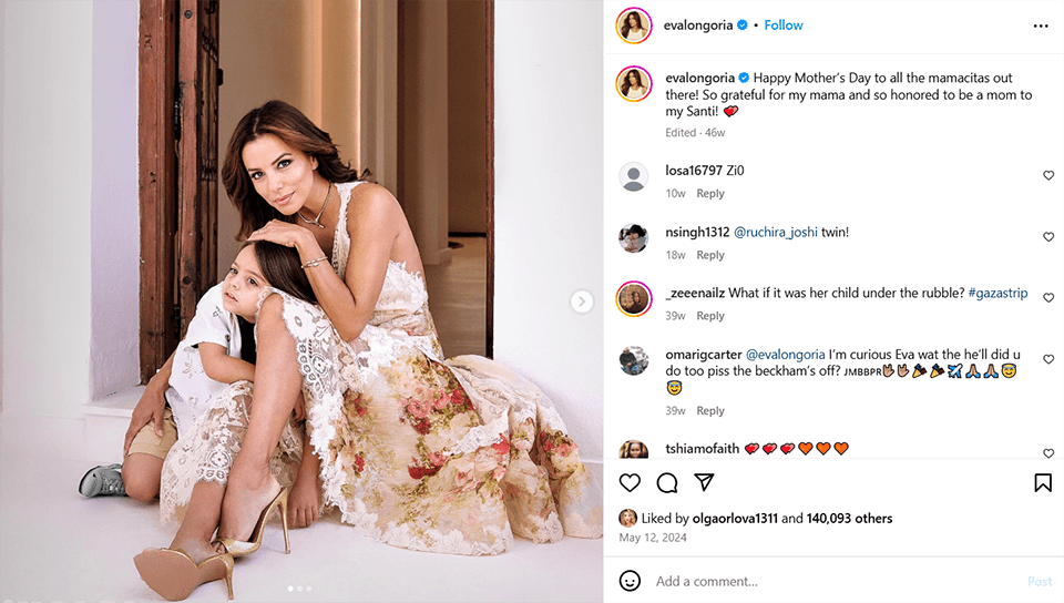 celebrity mothers