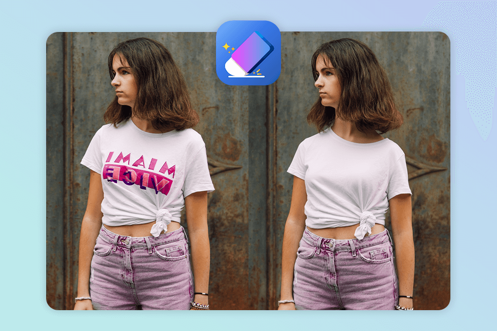 remove it logo from shirt app