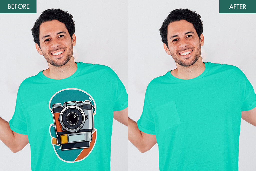 weedit photos remove logo from shirt before after