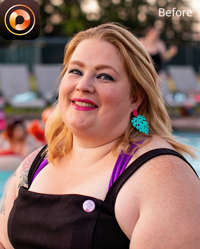 photodirector app to remove double chin