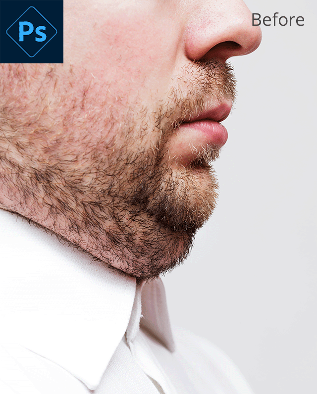 photoshop express app to remove double chin