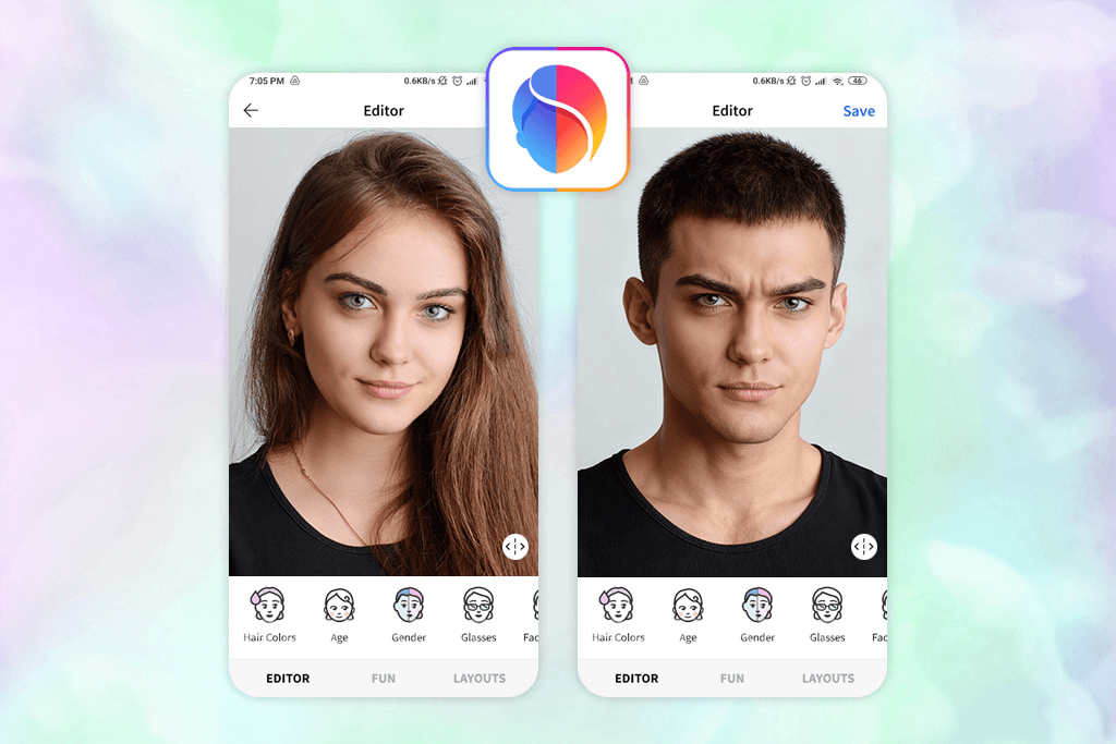 faceapp interface