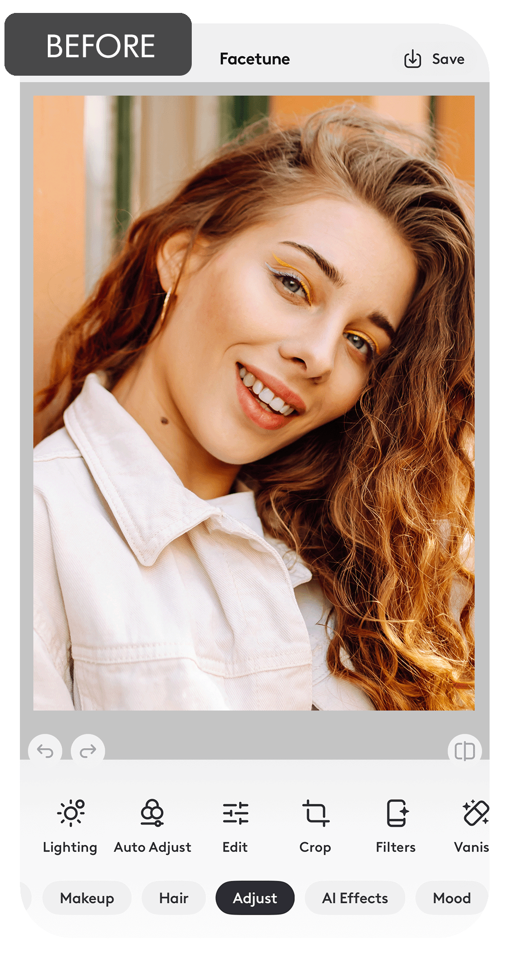 facetune teeth whitening app