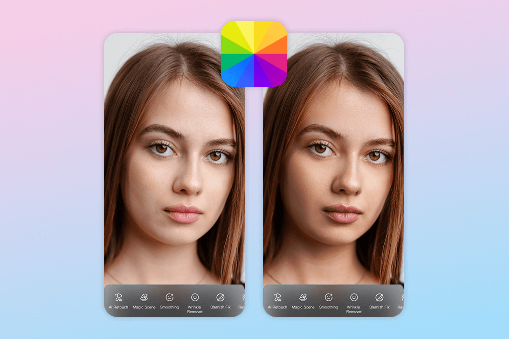 fotor change skin color app