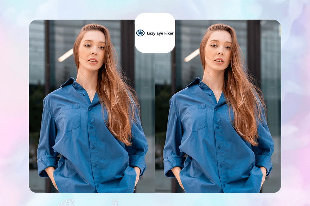 lazy eye fixer app to fix lazy eye in photo