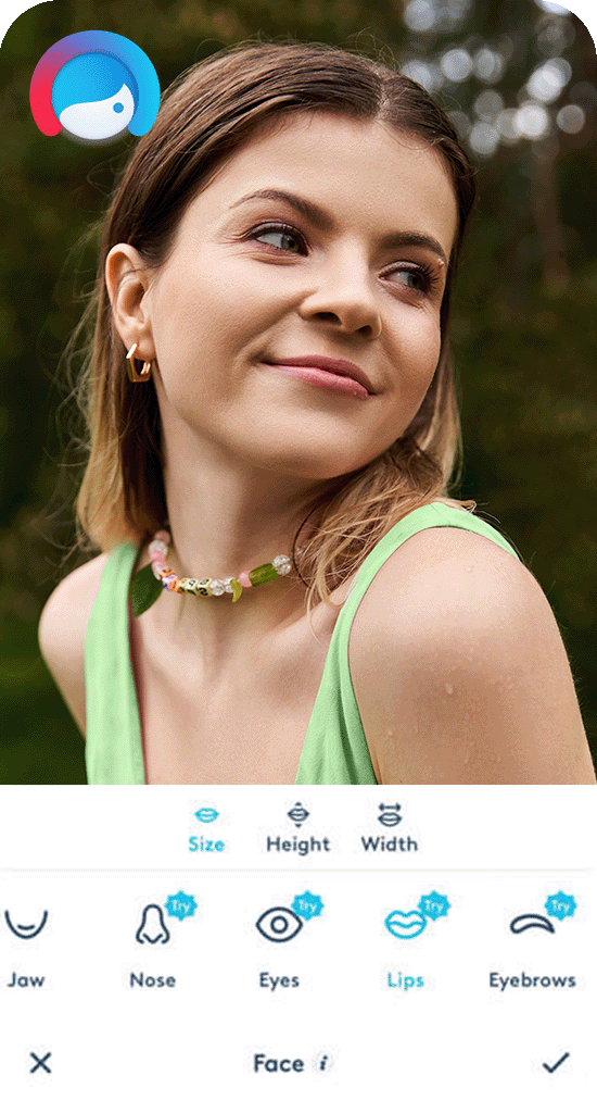 facetune lip plumper app