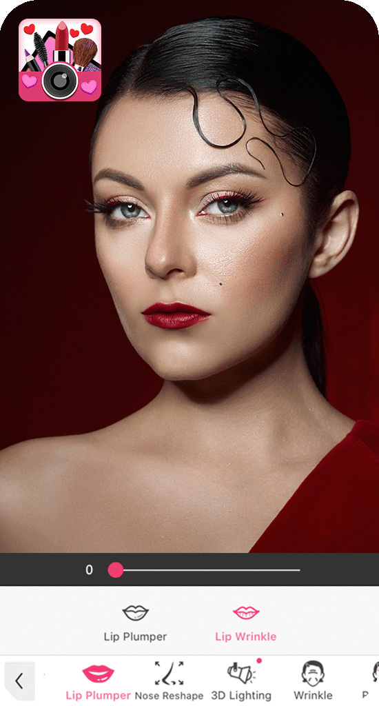 youcam makeup lip plumper app